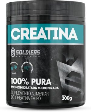 Soldiers Creatina 300g. Creatina Monohidratada Pote 300g Puro