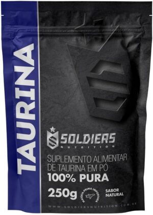 L-Taurina 250g - Soldiers Nutrition. Aminoácido em Pó