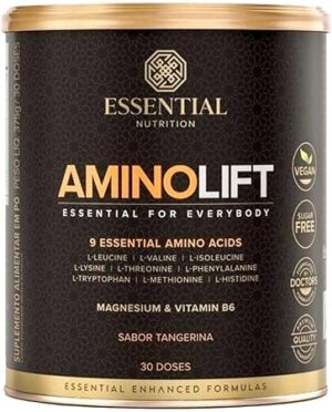• Aminoácido Aminolift Tangerina 375g. Suplemento de para recuperação muscular e performance.