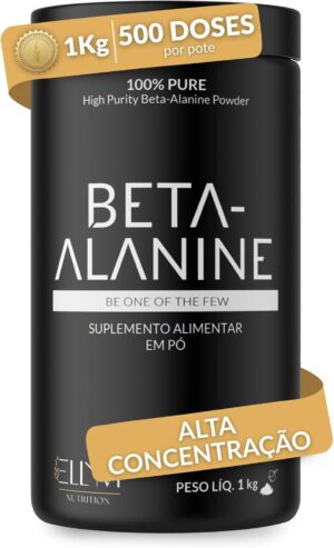 Beta Alanina Pura 1 Kg. O suplemento ideal para reduzir a fadiga muscular.