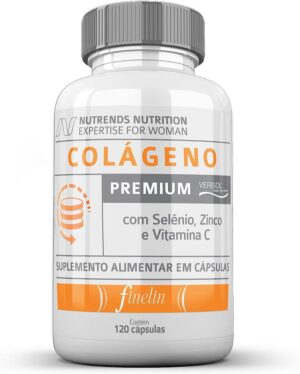 Colágeno Hidrolisado Premium 120 cápsulas - Beleza de Dentro para Fora