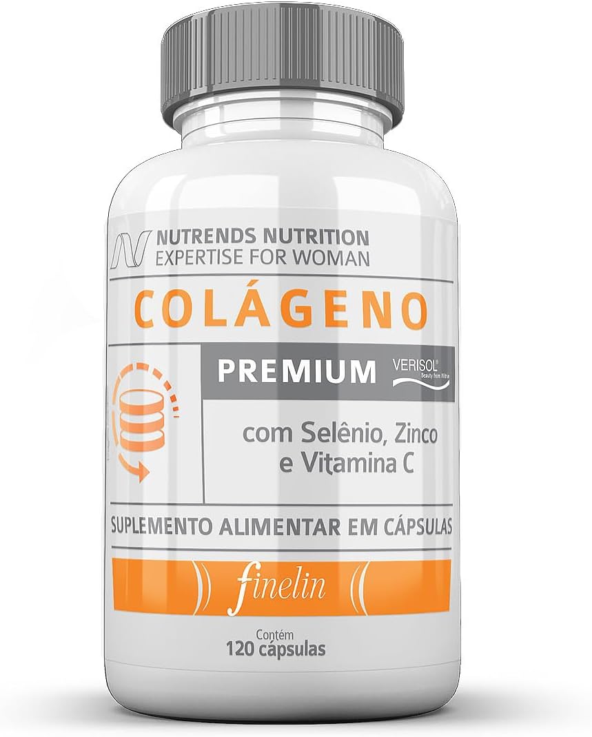 Colágeno Hidrolisado Premium 120 cápsulas - Beleza de Dentro para Fora