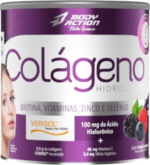 Colágeno Verisol com Ácido Hialurônico: Pele Jovem e Firme - Bodyaction 200g