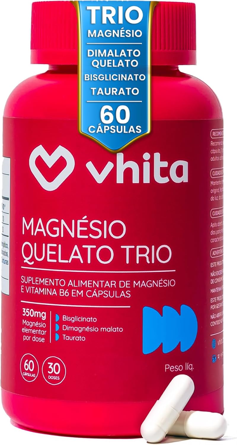 Magnésio Trio Quelato: Dimalato, Bisglicinato e Taurato