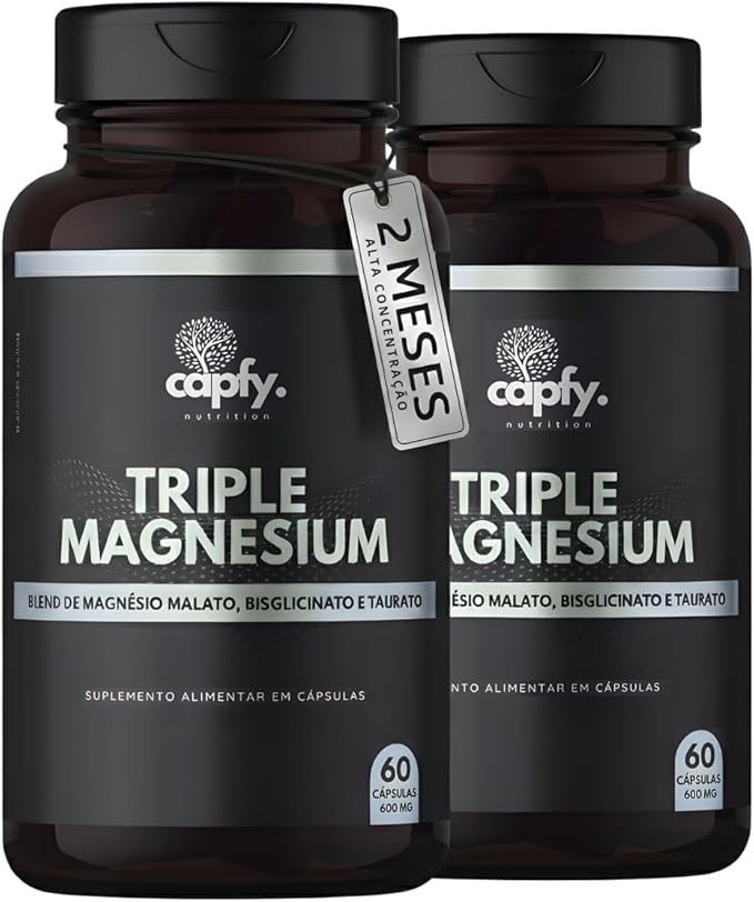 Kit 2x Tri Magnésio Malato Taurato Bisglicinato